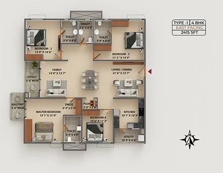 type1-4bhk type1-4bhk