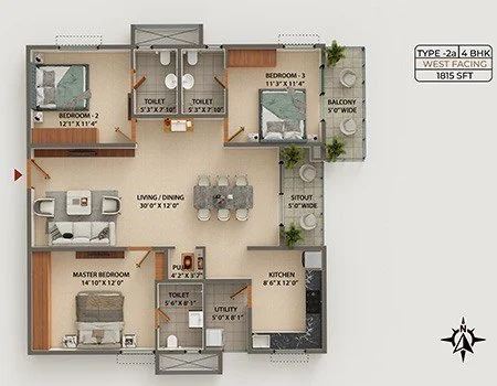 type2a-4bhk type2a-4bhk